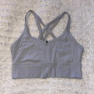 Balance Athletica Bra - Size-M, Color- Cream/white. Pads are not included.